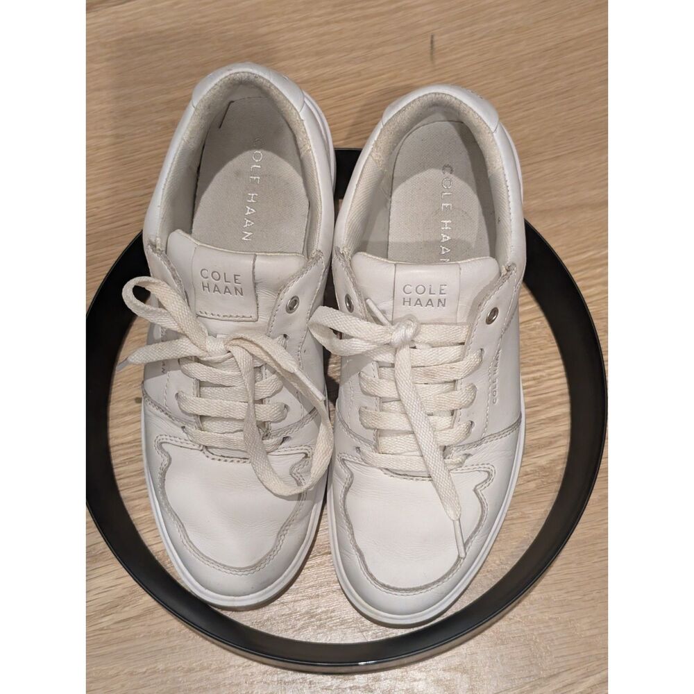 Cole Haan GrandPro Rally Women's White Leather Low Top Sneakers Size 5.5